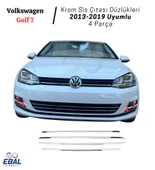Vw Golf 7 Krom Sis Çıtası Düzlükleri 4 Parça 2013-2019 Uyumlu Paslanmaz Çelik thumbnail 2