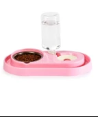 Tineke Hazneli Çelik Taslı Kedi Köpek Mama ve Su Kabı Seti 500 ml thumbnail 2