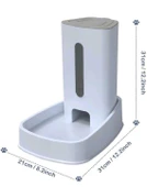 Nunbell Damacana Kedi Köpek Mama Kabı 30X22X31,5 Cm thumbnail 1