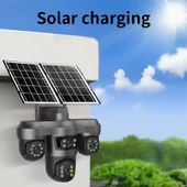 EsVision 5604 8MP 4 Kameralı 4G Çift Solar Panel 16X Zoom Dual Batarya HiEasy AOV (Sürekli Kayıt) Gece Görüş Çift Yönlü Ses thumbnail 8