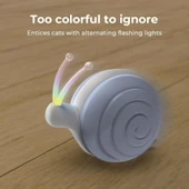 Cheerble Şarjlı Akıllı İneraktif Kedi Salyangoz Oyuncağı Mavi 7X5X5,8 Cm thumbnail 5