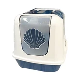 Moderna Trendy Midye Desenli Kapalı Kedi Tuvaleti 57 Cm thumbnail 1