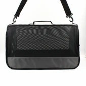 Lepus Mesh Bag Kedi Köpek Taşıma Çantası Gri 28X45X28 Cm thumbnail 1