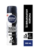 Nivea Men Erkek Sprey Deodorant Black&white Invisible Original 150ml,48 Saat Anti-perspirant Koruma thumbnail 1