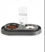 Tineke Hazneli Çelik Taslı Kedi Köpek Mama ve Su Kabı Seti 500 ml thumbnail 3