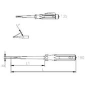 İzeltaş 4550 Elektrik Kontrol Kalemi 190 mm thumbnail 2