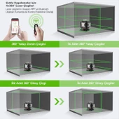 KOBB KBL36G 40 Metre Otomatik Hizalama Yeşil Lazer thumbnail 7