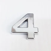Cemax 4 Rakamı 3,75 cm Krom Yapışkanlı thumbnail 6