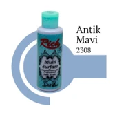 Rich Multi Surface 2306 Antik Mavi Akrilik Boya 120 cc thumbnail 1