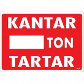 Kantar Ton Tartar Uyarı Levhası 25x35 KOD:1618 thumbnail 1