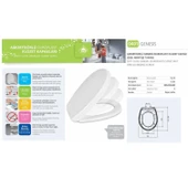 NKP Genesis Amortisörlü+Tak Çıkar Klozet Kapağı thumbnail 2