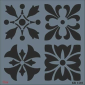 Rich KR 1502 Fayans Stencil 30X30 cm thumbnail 1