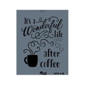 Rich New Seri N-418 Stencil 35x25 cm thumbnail 2