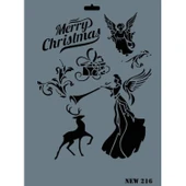 Rich New Seri N-216 Stencil 35x25 cm thumbnail 2