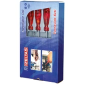 İzeltaş 4100 Düz Tornavida Takımı 8 Parça Kraft thumbnail 2