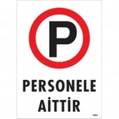 Personele Aittir Uyarı Levhası 25x35 KOD:1605 thumbnail 2