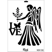 Rich New Seri N-392 Stencil 35x25 cm thumbnail 1