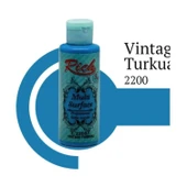 Rich Multi Surface 2200 Wintage Turkuaz Akrilik Boya 120 cc thumbnail 4