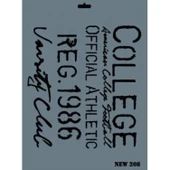 Rich New Seri N-208 Stencil 35x25 cm thumbnail 1