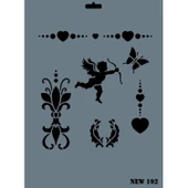 Rich New Seri N-192 Stencil 35x25 cm thumbnail 1