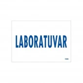 Laboratuvar Uyarı Levhası 17,5x25 KOD:1656 thumbnail 1