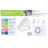 NKP Genesis Amortisörlü+Tak Çıkar Klozet Kapağı thumbnail 6