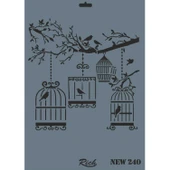 Rich New Seri N-240 Stencil 35x25 cm thumbnail 1