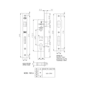 Kale 153 U 25 mm Dilli Silindirli Kilit thumbnail 2