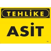 Tehlike Asit Uyarı Levhası 25x35 KOD:762 thumbnail 1