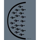 Rich New Seri N-432 Stencil 35x25 cm thumbnail 2