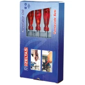 İzeltaş 4100 Düz Tornavida Takımı 8 Parça Kraft thumbnail 1