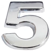 Cemax Krom Yapışkanlı 5 Rakamı 5 cm thumbnail 1