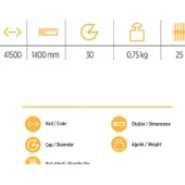 YKS 41500 Tırmık Sapı 140 cm thumbnail 6