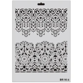 Rich Dantel Seri DN-914 Stencil 35x25 cm thumbnail 1