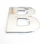 Cemax B Harfi  3,75 cm Krom Yapışkanlı thumbnail 2