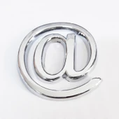 Cemax @ İşareti 3,75 cm Krom Yapışkanlı thumbnail 3