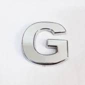 Cemax G Harfi  3,75 cm Krom Yapışkanlı thumbnail 1