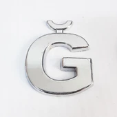 Cemax Ğ Harfi  3,75 cm Krom Yapışkanlı thumbnail 2