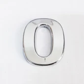 Cemax O Harfi  3,75 cm Krom Yapışkanlı thumbnail 1