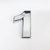 Cemax 1 Rakamı 3,75 cm Krom Yapışkanlı thumbnail 3