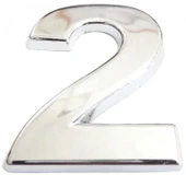 Cemax Krom Yapışkanlı 2 Rakamı 5 cm thumbnail 2