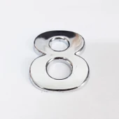 Cemax 8 Rakamı 3,75 cm Krom Yapışkanlı thumbnail 3