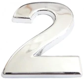 Cemax Krom Yapışkanlı 2 Rakamı 5 cm thumbnail 1