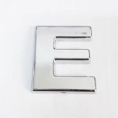 Cemax E Harfi  3,75 cm Krom Yapışkanlı thumbnail 1