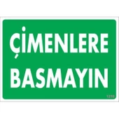 Çimlere Basmayın Uyarı Levhası 25x35 KOD:1210 thumbnail 2