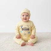 Şapkalı Dino Erkek Bebek Tulum thumbnail 3