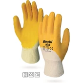 Beybi KN2 No:9 Sarı Nitril Pamuk Eldiven thumbnail 1