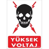 Yüksek Voltaj Uyarı Levhası 25x35 KOD:1100 thumbnail 2