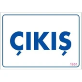 Çıkş Uyarı Levhası 17,5x25 KOD:1651 thumbnail 2