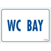 WC Uyarı Levhası 17,5x25 KOD:1783 thumbnail 1